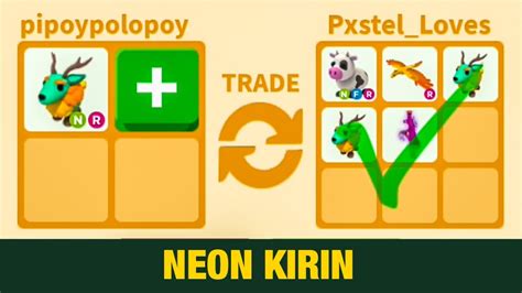 What People Trade For NEON KIRIN In Adopt Me Rich Servers INSANE