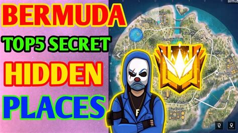 Top 5 Hidden Places In Bermuda Hidden Places In Free Fire BR Rank