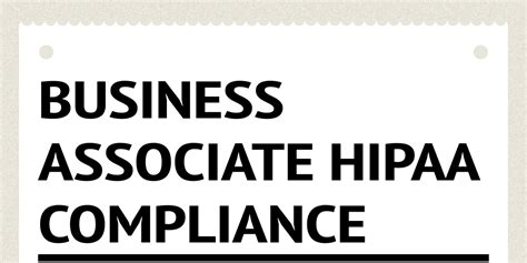 Business Associate Hipaa Compliance By Joseph Levi Infogram