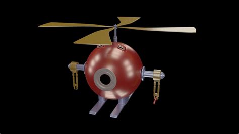 Robot helicopter 3D model | CGTrader