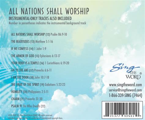 All Nations Shall Worship – Sing The Word®