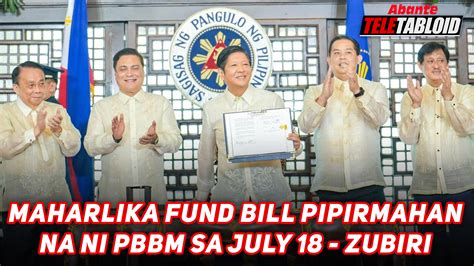 Maharlika Fund Bill Pipirmahan Na Ni Pbbm Sa July Zubiri Abante Tnt