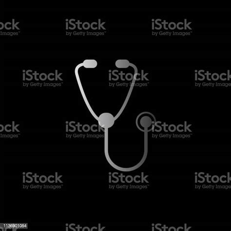 Stethoscope Black Vector Icon Stock Illustration Download Image Now