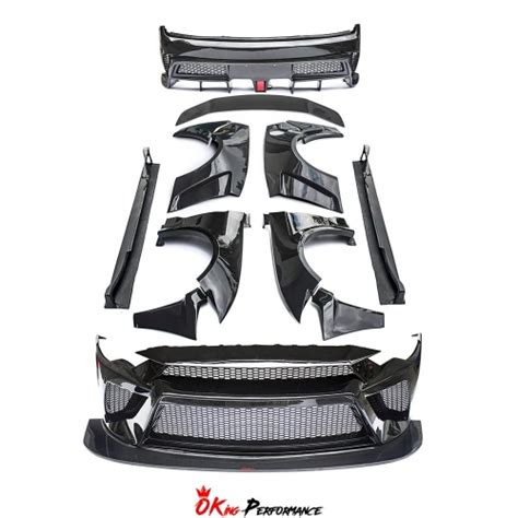 Cmst Style Half Carbon Fiber Wide Body Kit For Mustang