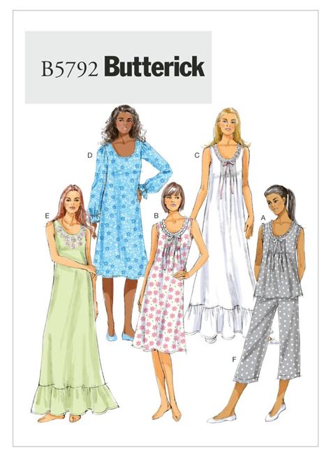 Nightgown Pattern Pajama Pattern Nightgowns For Women