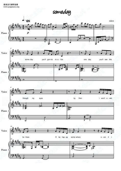 Someday Sheet Music Piano Score Free Pdf Download Hk Pop Piano Academy