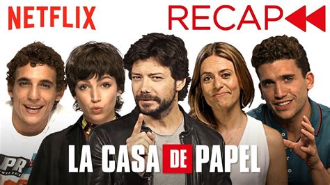 La Casa De Papel Money Heist Cast Recaps Seasons 1 And 2 Netflix