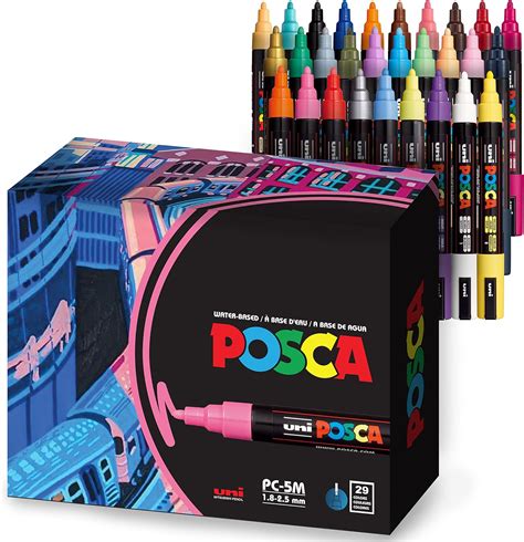 Posca Paint Markers M Medium Posca Markers With Reversible Tips