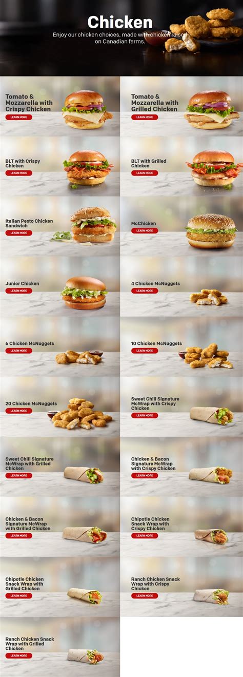 Mcdonald S Menu Nutrition Facts Canada | Besto Blog