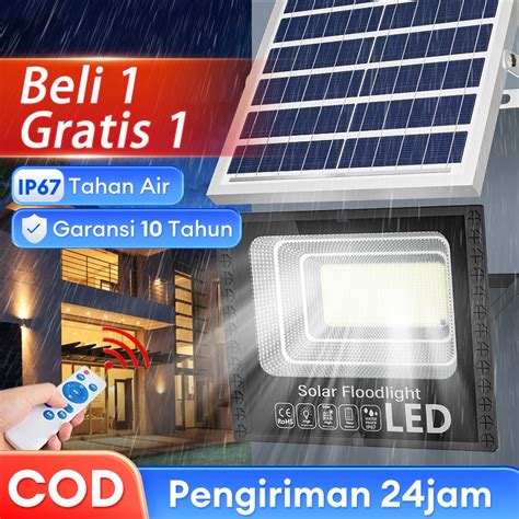 Jual Lampu Tenaga Surya Lampu Sorot Solar Cell Panel W Outdoor