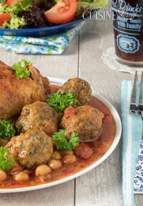 Tajine aux boulettes de viande hachée épinards Amour de cuisine