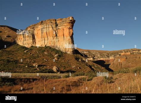 The rock formation known as the Buttress in the Golden Gate Highlands National Park in South ...