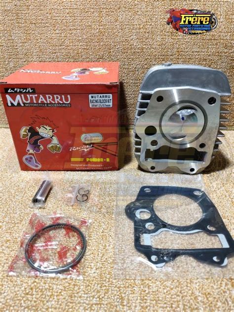 MUTARRU HONDA XRM 125 RS 125 57MM SEMI DOME TYPE CYLINDER BLOCK SET