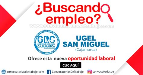 Ugel San Miguel Convocatorias