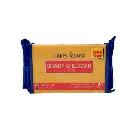 Happy Farms Sharp Cheddar Cheese Block Oz Instacart