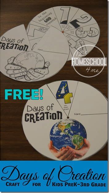 Free 7 Days Of Creation Crafts For Sunday School Artofit