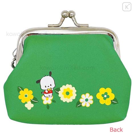 Japan Sanrio Gamaguchi Wallet Coin Purse Pochacco Retro Room Flower