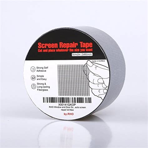 By RHO 2 X105 Screen Repair Kit Tape Gray Strong Adhesive