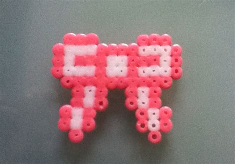 Perler bead cute bow by Purplepandacharms on DeviantArt