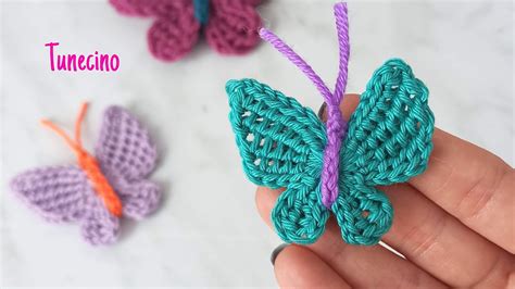 Mariposa En Crochet Tunecino Youtube