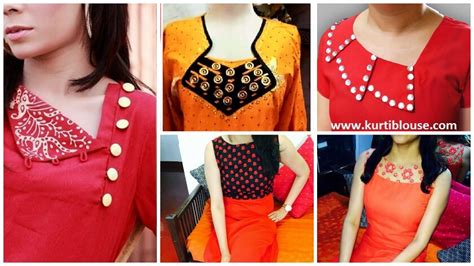 Stylish Front Neck Designs for Kurtis - Kurti Blouse