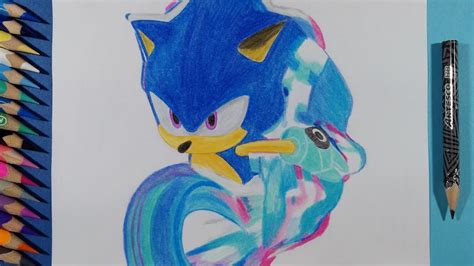 Dibujando A Sonic Corriendo Con El Poder Del Prisma Paradoja Sonic