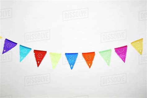 Colorful Bunting Stock Photo Dissolve