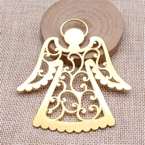 WYSIWYG 1pcs 89x80mm Gold Color Antique Silver Color Oversized Angel