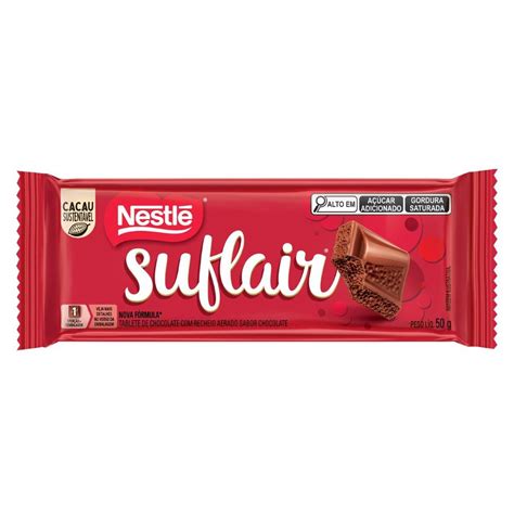 Chocolate Ao Leite Aerado 50g Suflair Nestlé Drogarias Tamoio