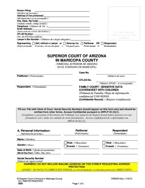 Fillable Online Superiorcourt Maricopa Paternidad Con Toma De