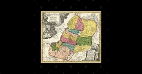 1720 Israel Palestine Judaea Map - Israel - Sticker | TeePublic