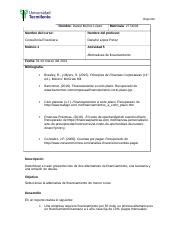 Actividad Consultoria Financiera Docx Reporte Nombre Daniel Mu Oz