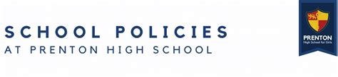 School Policies – Prenton High