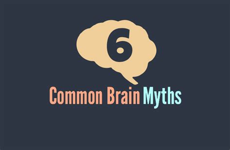 6 Common Myths (and Facts) About Our Brains [infographic] | Science Lass