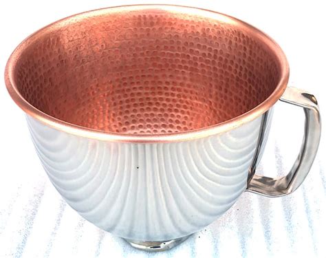 Solid Copper Kitchenaid 5 Qt Mixing Bowl Copper Liner Bowl Etsy