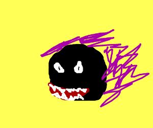 A shiny Gastly (Pokemon). - Drawception