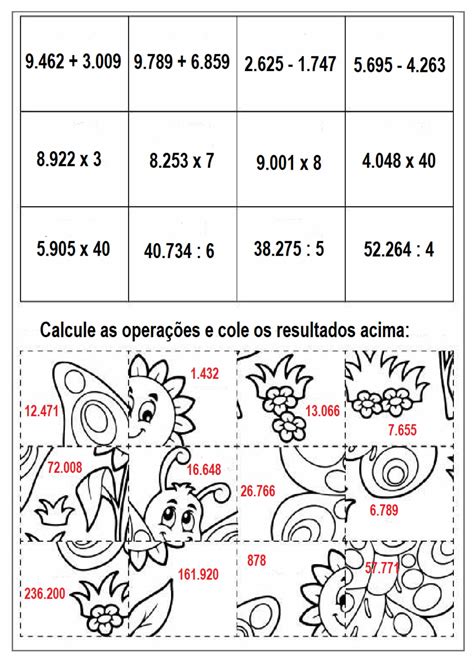 Atividade De Matem Tica Ano Learnbrazil