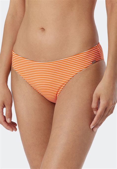 Mini Bikini Briefs Orange Striped Mix Match Reflections SCHIESSER