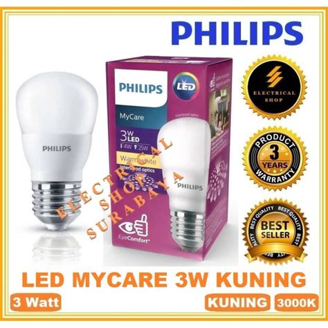 Jual Philips Lampu Led Bulb W Watt Kuning Garansi Harga