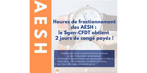 AESH Fractionnement SGEN CFDT Aquitaine