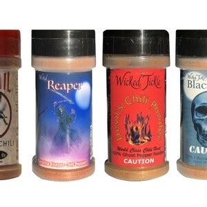 Spice Gift Set Carolina Reaper Hot Chili Powder Ghost Pepper Powder Trinidad Moruga Scorpion
