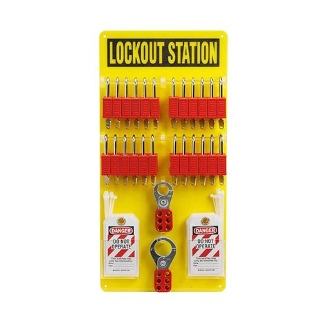 Brady OSHA 1910.147 Facility Electrical & Valve Lockout/Tagout Station (2PK / COMM-PRO) (BR-LOTO-2PK-COMM-PRO)