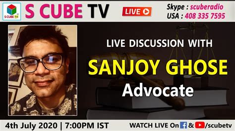 Live Discussion With Sanjoy Ghose Advocate Sreenivas Oruganti S