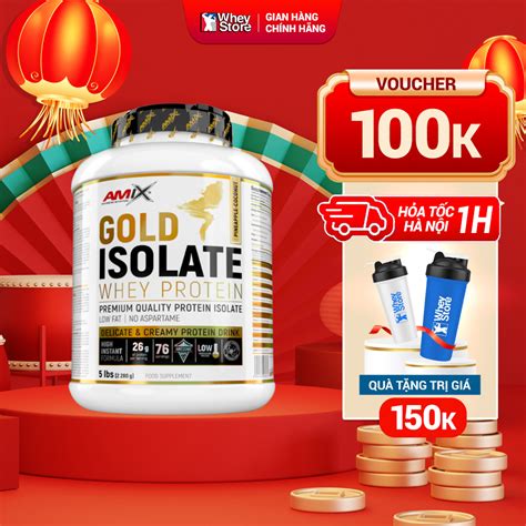 Sữa Tăng Cơ Bắp Amix Gold Isolate Whey Protein 5lbs Chính Hãng Shopee Việt Nam