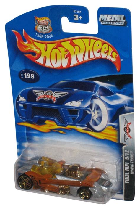 Hot Wheels Final Run 5 12 Twang Thang 2003 Orange Silver Toy Car 199 Walmart
