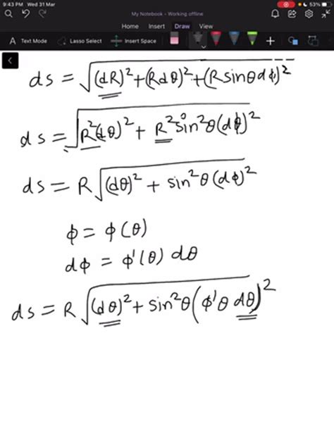 A Find A Differential Equation For For The Shortest Path On The