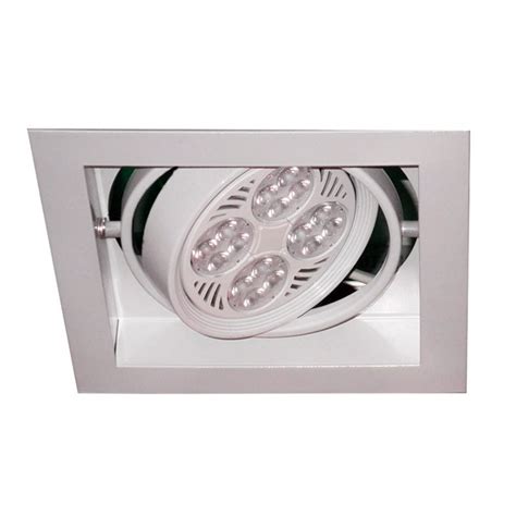 Downlight Cuadrado Blanco Para Par E