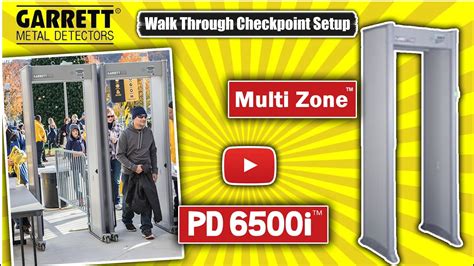 Garrett Walk Through Metal Detector Checkpoint Setup Pd I And Multi