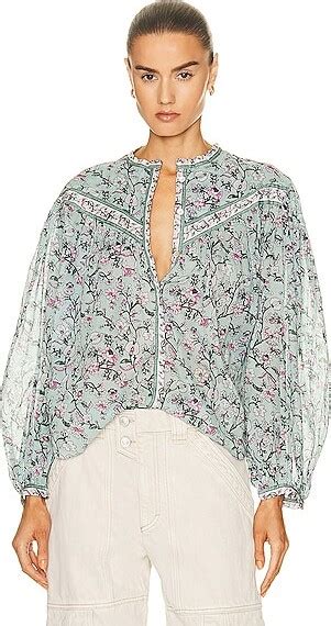 Etoile Isabel Marant Salika Top In Baby Blue Shopstyle