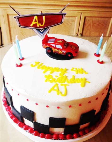 Lightning McQueen cake "cArs " | Lightning mcqueen cake, Sweet pastries, Cake